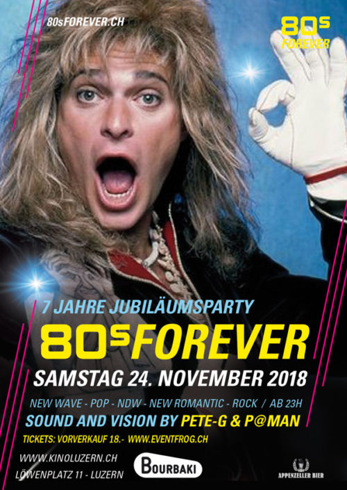 80s Forever Luzern 24. November 2018 80s Forever Luzern 24. November 2018